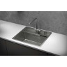 Кухонная мойка GRANULA KITCHEN SPACE KS-6051 сталь матовая 6051 CTAL MATOBAYA
