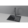 Смеситель для кухни GRANULA 8172 графит с выдвижным изливом 8172 GPAFIT